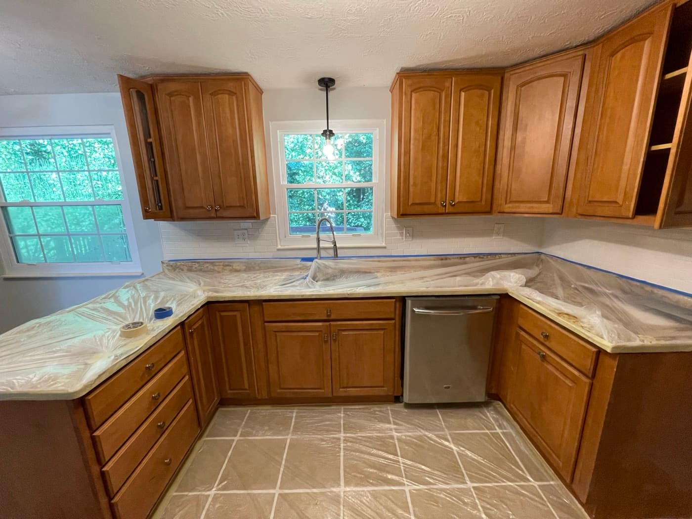 Before — Kitchen Cabinet Painting